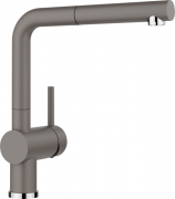 Смеситель для кухни Blanco Linus-S с выдвижной лейкой Silgranit вулканический серый 526958
