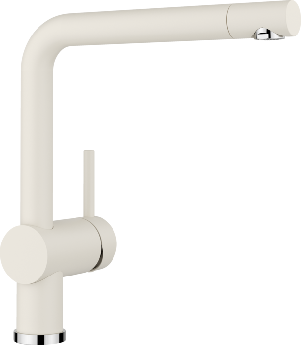 Змішувач для кухні Blanco Linus одноважільний Silgranit м'який білий 526961