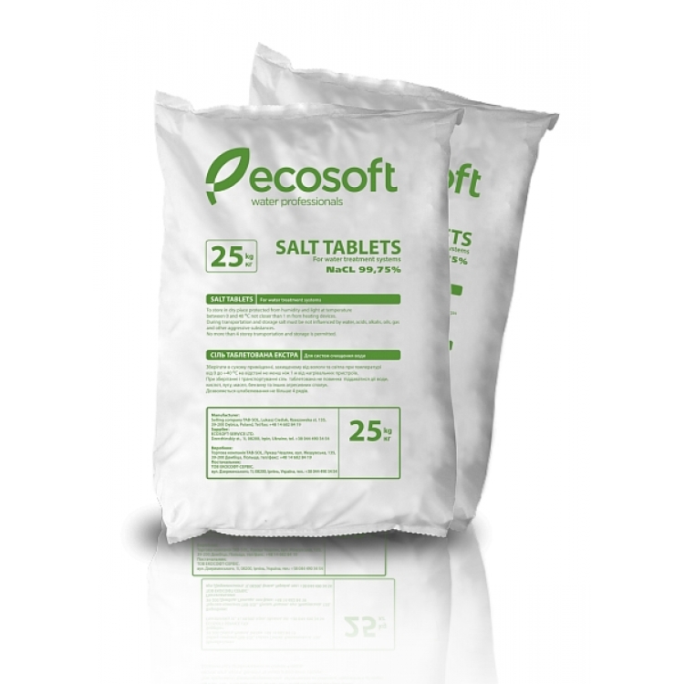 Таблетированная соль Ecosoft Ecosil 25 кг KECOSIL