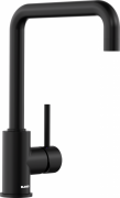 Змішувач для кухні Blanco Mili одноважільний Silgranit чорний матовий 526665