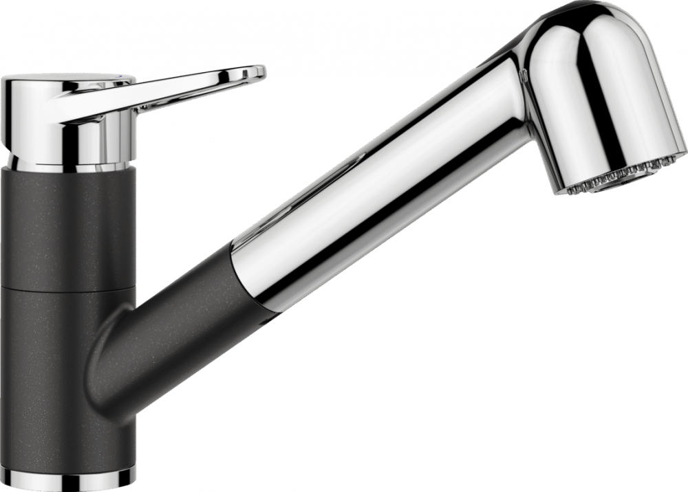 Смеситель для кухни Blanco Wega-S II с выдвижной лейкой хром/антрацит 526420