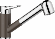 Змішувач для кухні Blanco Wega-S з висувною лійкою хром/кава 526424