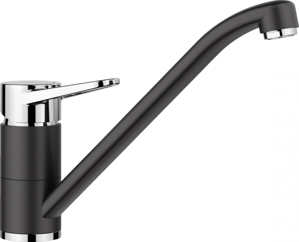 Змішувач для кухні Blanco Wega II одноважільний хром/чорний 526415