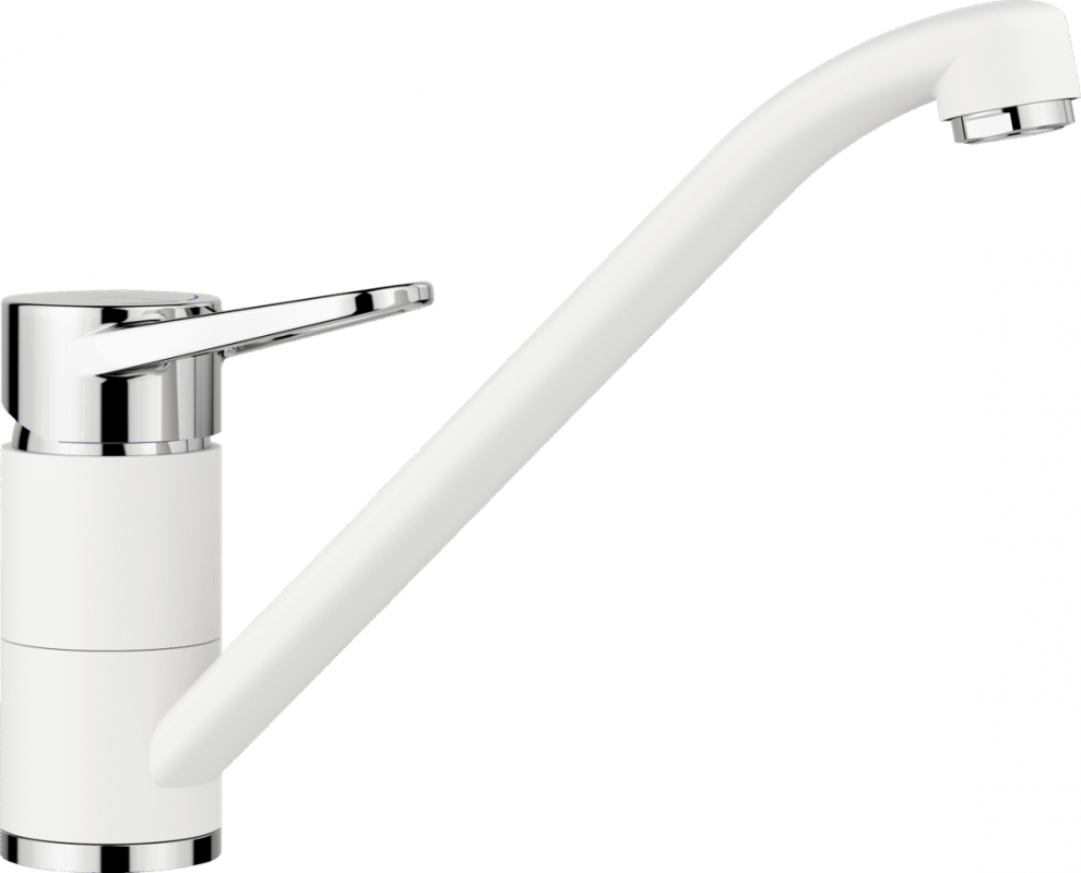 Смеситель для кухни Blanco Wega II однорычажный хром/белый 526408