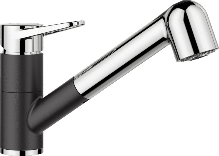 Смеситель для кухни Blanco Wega-S II с выдвижной лейкой хром/черный 526428