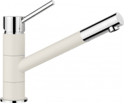 Смеситель для кухни Blanco Kano однорычажный Silgranit хром/мягкий белый 526951