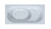 Ванна акриловая Kolpa San Tamia 140х70 см/S прямоугольная с сиденьем белый 752940