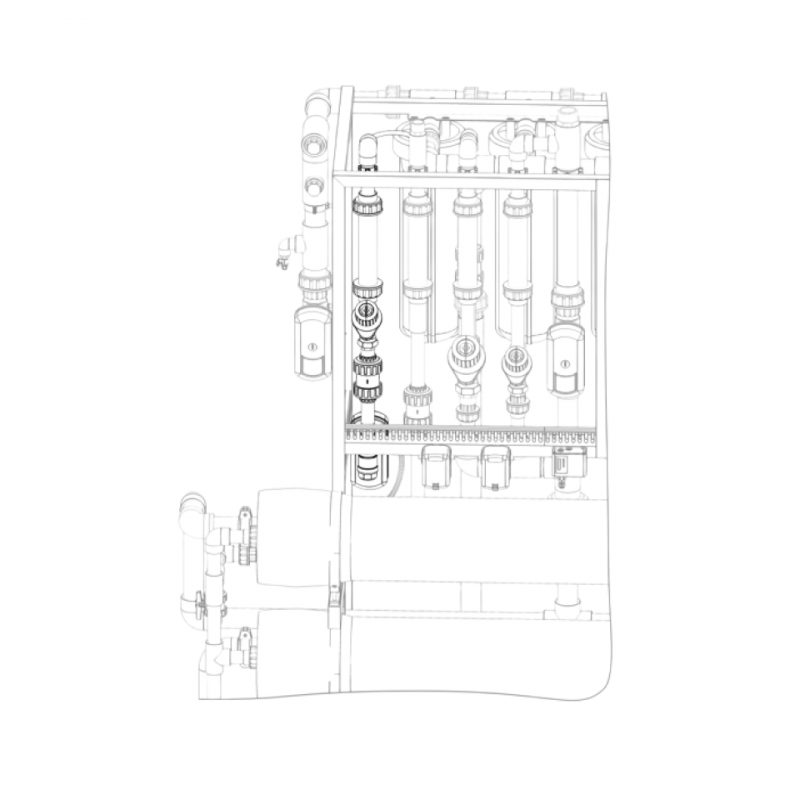 Універсальний вузол підведення води для підмішування для промислових систем Ecosoft MO6/MO9 IMO69