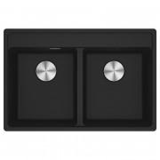 Миття для кухні Franke Maris MRG 620 TL 76х51 см Fragranite чорний матовий 114.0661.782