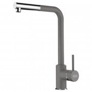 Змішувач для кухні Franke Sirius одноважільний з висувною лійкою сірий камінь 115.0668.381