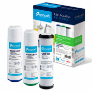 Улучшенный комплект картриджей Ecosoft для тройного фильтра CRV3ECO