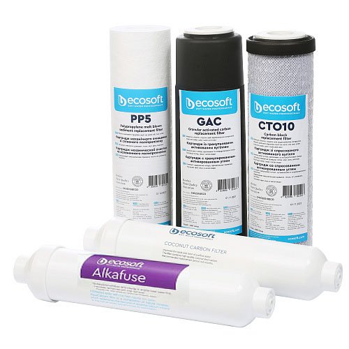 Комплект картриджей Ecosoft P'Ure Alkafuse 6 месяцев CHV5PUREALC