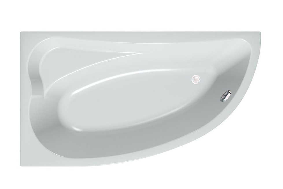 Ванна акриловая Kolpa San Calando-D 160х90 см/О с комбинированной (воздух+вода) массажной системой и панелью белый 591010