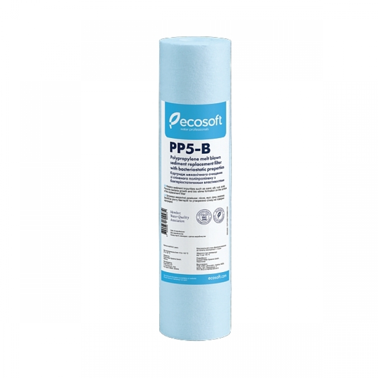 Картридж Ecosoft для фільтру бактеріостатичний із спіненого поліпропілену 2,5