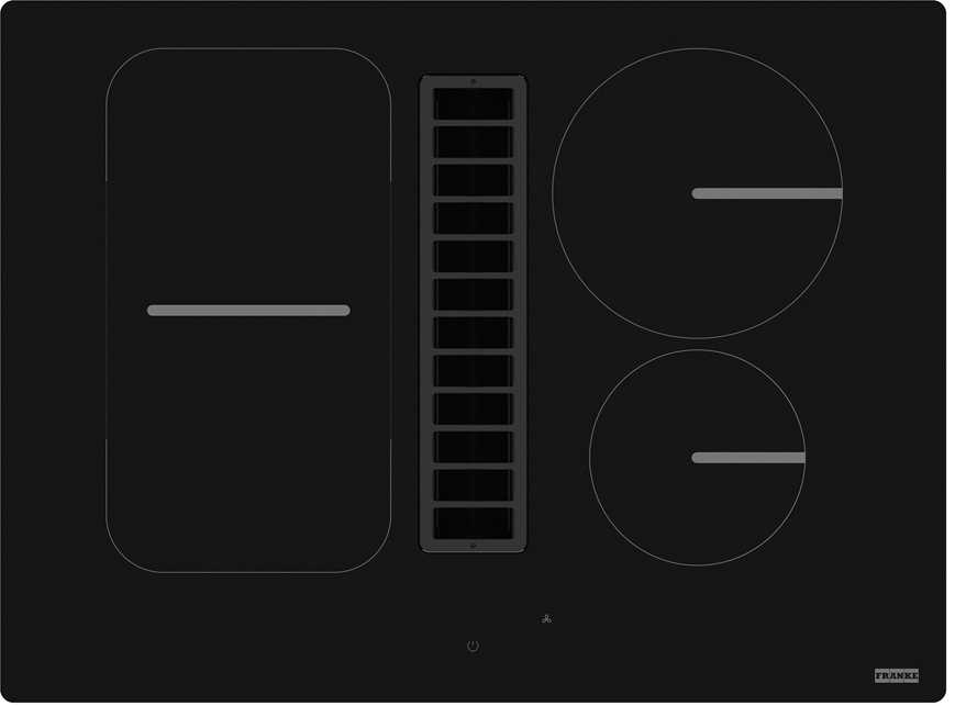 Варочная поверхность индукционная Franke Smart FSM 709 HI 70 см со встроенной вытяжкой и набором для рециркуляции черное стекло 340.0678.204