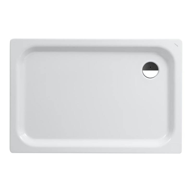 Душевой поддон Laufen Platina 80х120 см эмалированная сталь белый H2150150000401