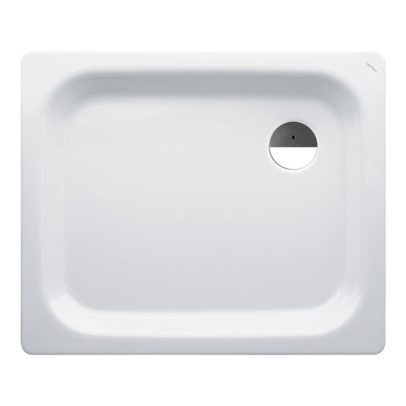 Душевой поддон Laufen Platina 75х90 см эмалированная сталь белый H2150130000401