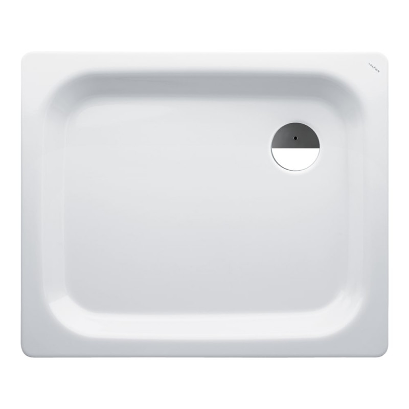 Душовий піддон Laufen Platina 75х90 см емальована сталь з покриттям Antislip білий H2150136000401