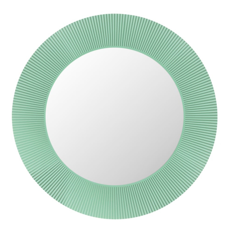 Зеркало в ванную комнату Laufen Kartell All saints Ø78 см с LED подсветкой пластик изумрудно-зеленый H3863330920001