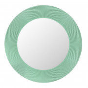Зеркало в ванную комнату Laufen Kartell All saints Ø78 см с LED подсветкой пластик изумрудно-зеленый H3863330920001