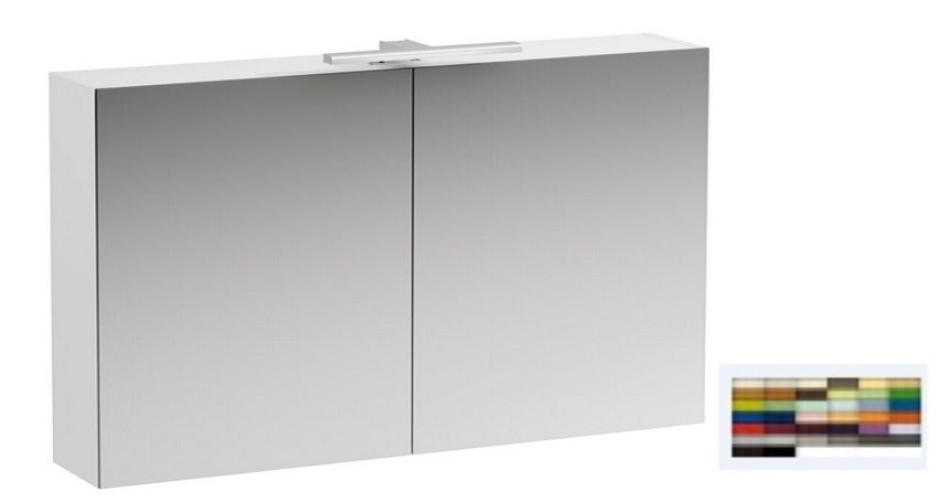 Зеркальный шкафчик Laufen Base 120 см с подсветкой МДФ/ДСП цвет на выбор H4029021109991