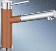 Смеситель для кухни Blanco ALTA-S COMPACT хром/коньяк 515331