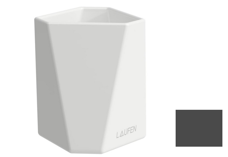 Стакан для зубных щеток Laufen Home Collection TRIO Cup керамика графит матовый H8777747580001