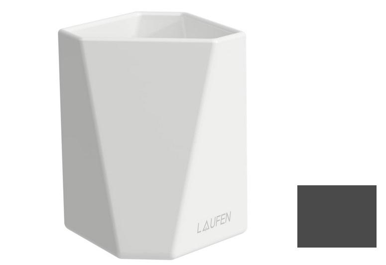 Склянка для зубних щіток Laufen Home Collection TRIO Cup кераміка графіт матовий H8777747580001