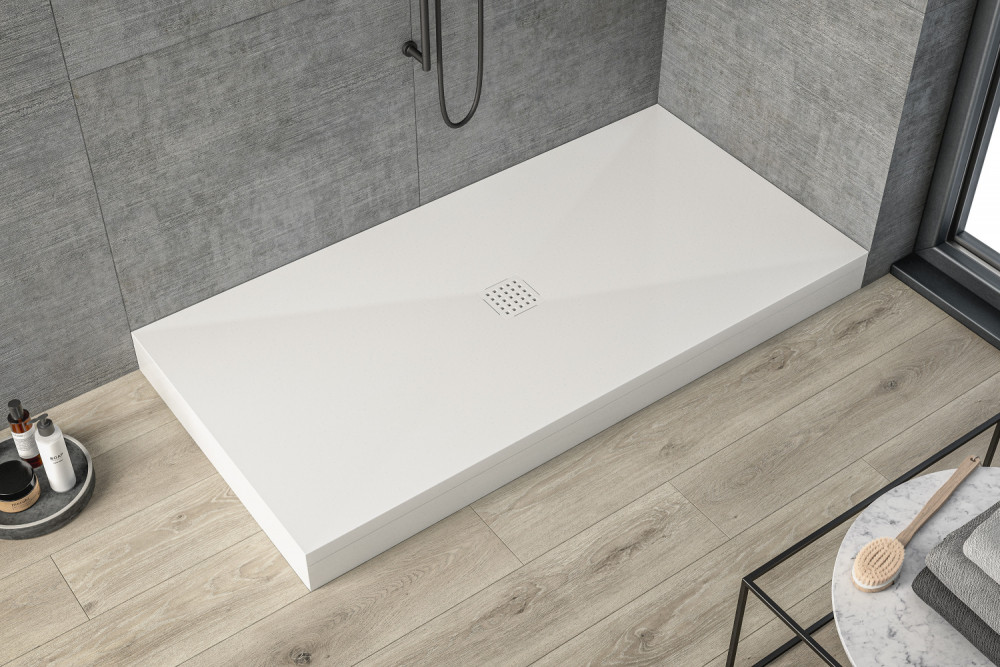 Душевой поддон Kolpa San Lavolta 140х90 см/О с панелью Kerrock белый 551360