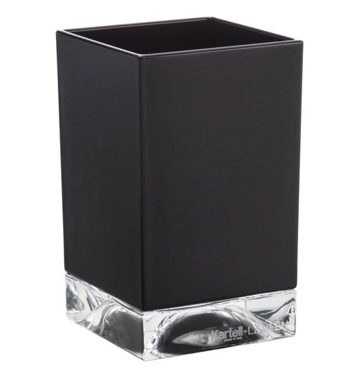 Склянка для зубних щіток Laufen Kartell Boxy пластик чорний H3823300910001