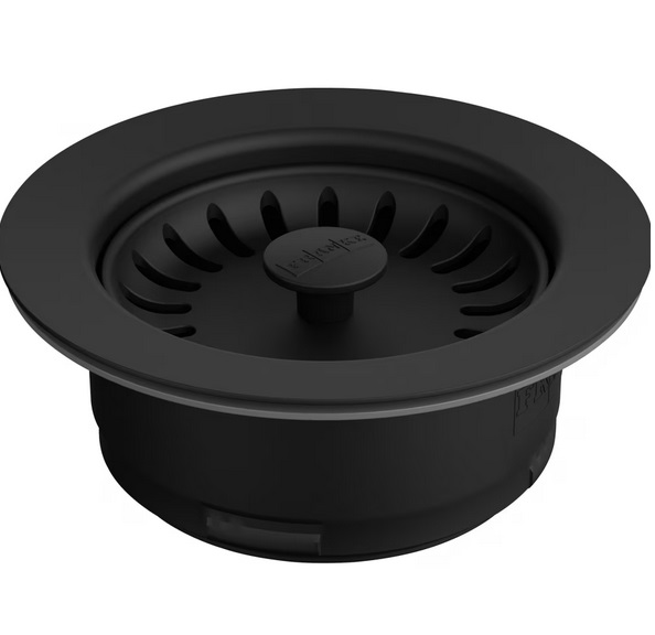 Фланець з вентилем Franke Color Line для монтажу подрібнювача харчових відходів чорний 112.0657.421