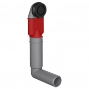 Перелив для кухонного миття Franke Color Line круглий пластик чорний матовий 112.0657.945