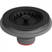 Чашка ручного вентиля Franke Color Line в дополнительную чашу без вывода под перелив черный матовый 112.0668.276