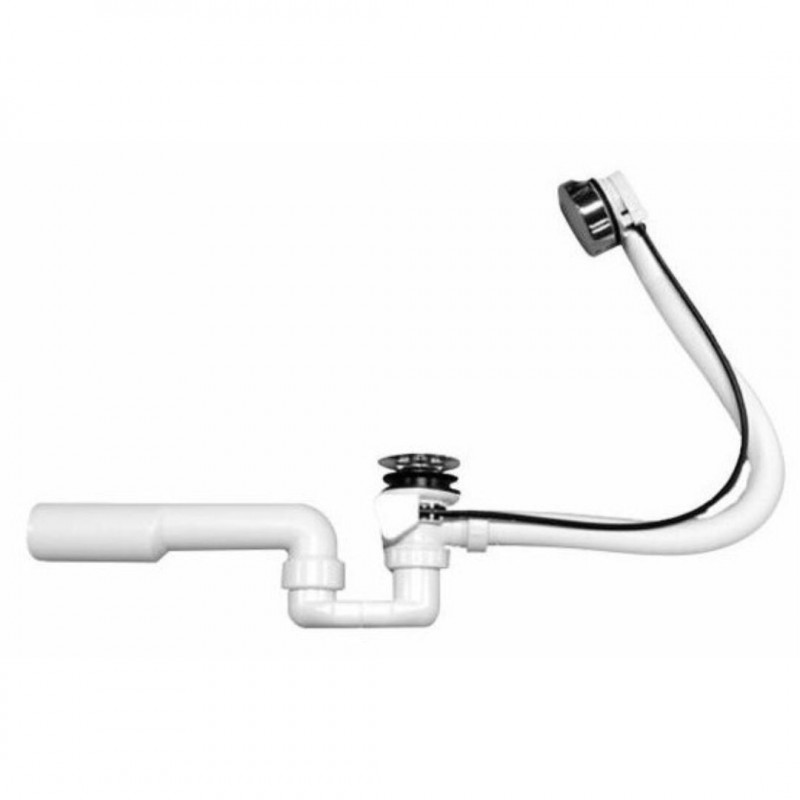 Слив-перелив с сифоном для ванны Kolpa San PAL 450 мм белый/хром 746260