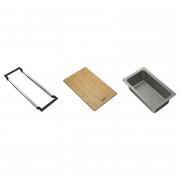 Набор аксессуаров Franke All In 1 телескопическая рейка-держатель + коландер + бамбуковая доска 112.0655.481