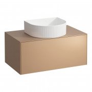 Тумба под раковину Laufen Sonar 80 см с отверстием в центре МДФ/ДСП медь H4054110340411