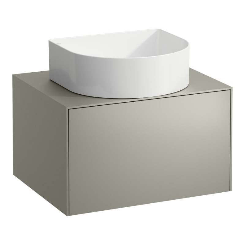 Тумба под раковину Laufen Sonar 60 см с отверстием в центре МДФ/ДСП титан H4054010340421