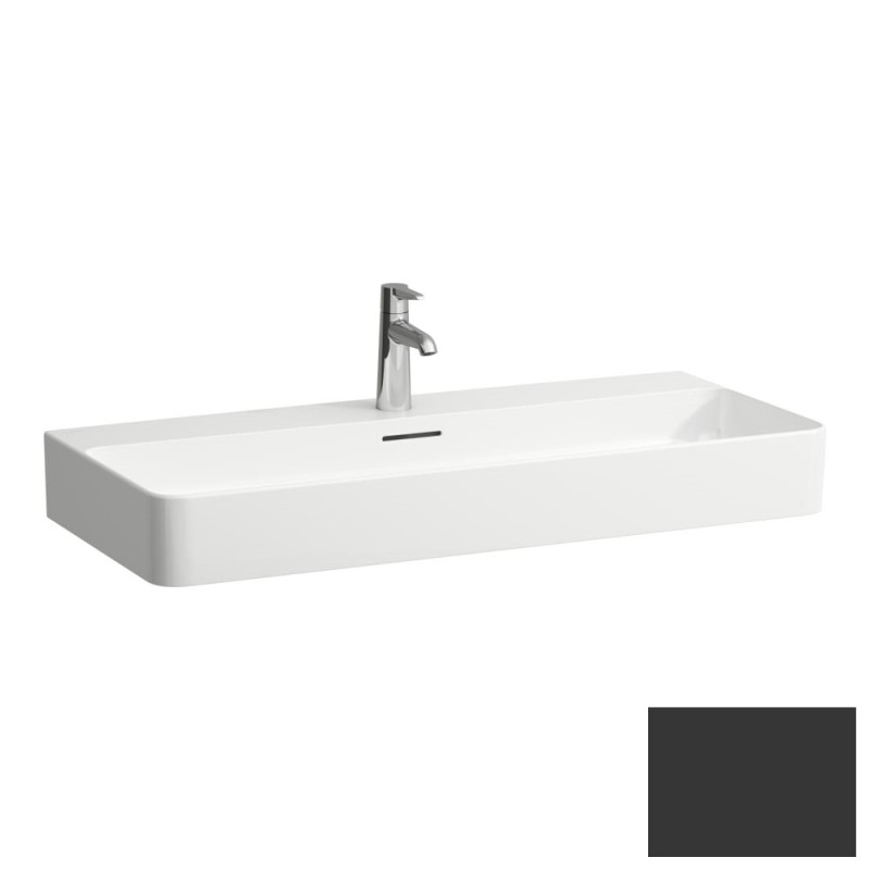 Раковина для ванной Laufen Val 95х42 см с 1 отверстием керамика графит матовый H8102877581041