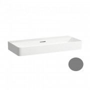 Раковина для ванної Laufen Val 120х42 см без отворів під змішувач кераміка графіт матовий H8102897581091