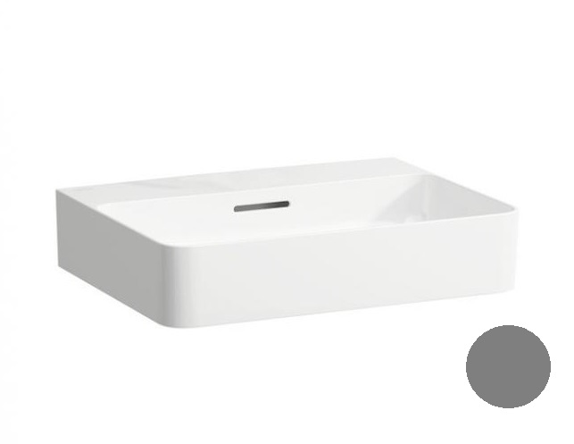 Раковина для ванної Laufen Val 60х42 см без отворів під змішувач кераміка графіт матовий H8102837581091