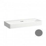 Раковина для ванной Laufen Val 120х42 см без отверстий под смеситель керамика графит матовый H8102897581091