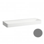 Раковина для ванної Laufen Val 120х42 см без отворів під змішувач кераміка графіт матовий H8102897581121