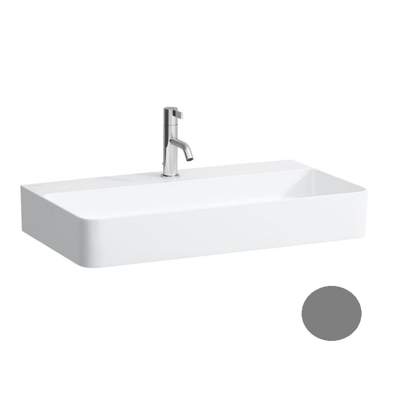 Раковина для ванной Laufen Val 75х42 см с 1 отверстием керамика графит матовый H8102857581111