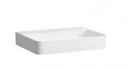 Раковина для ванної Laufen Val 75х42 см без отворів під змішувач кераміка білий матовий H8102857571121