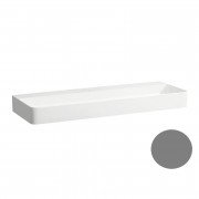 Раковина для ванной Laufen Val 120х42 см без отверстий под смеситель керамика графит матовый H8102897581121