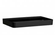 Раковина для ванної Laufen Val 120х42 см без отворів під змішувач кераміка чорний матовий H8102897161121