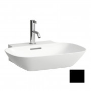 Раковина для ванної Laufen Ino 56х45 см з 1 отвором під змішувач кераміка чорний матовий H8103027161041