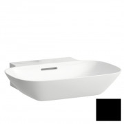 Раковина для ванної Laufen Ino 56х45 см без отворів під змішувач кераміка чорний матовий H8103027161091