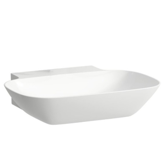 Раковина для ванної Laufen Ino 56х45 см без отворів під змішувач кераміка білий з покриттям LCC H8103024001121