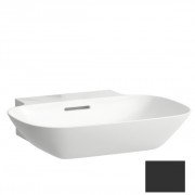 Раковина для ванной Laufen Ino 56х45 см без отверстий под смеситель керамика графит матовый H8103027581091